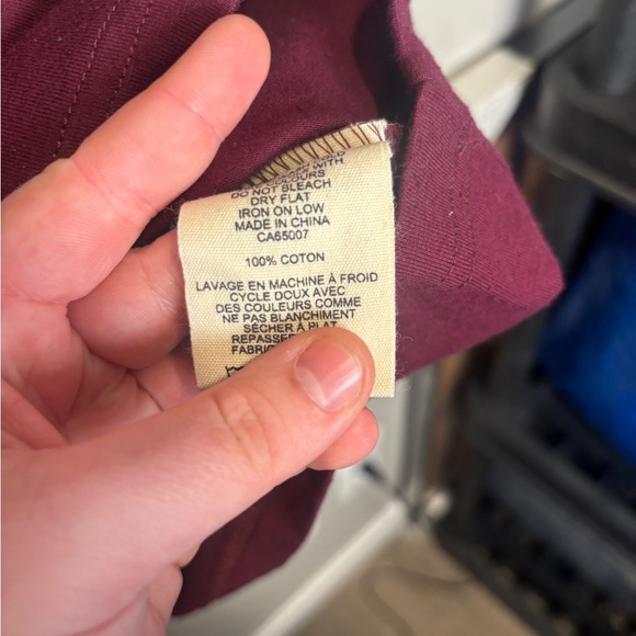 Jackson Rowe Women's Deep Red Button Tee - Picture 5 of 8